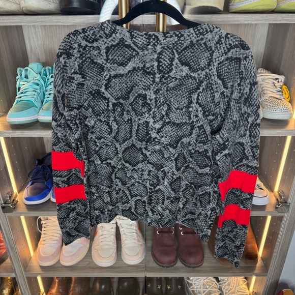 Label Thread grateful snake crew- Grey Snake print cashmere sweater M - Picture 5 of 5